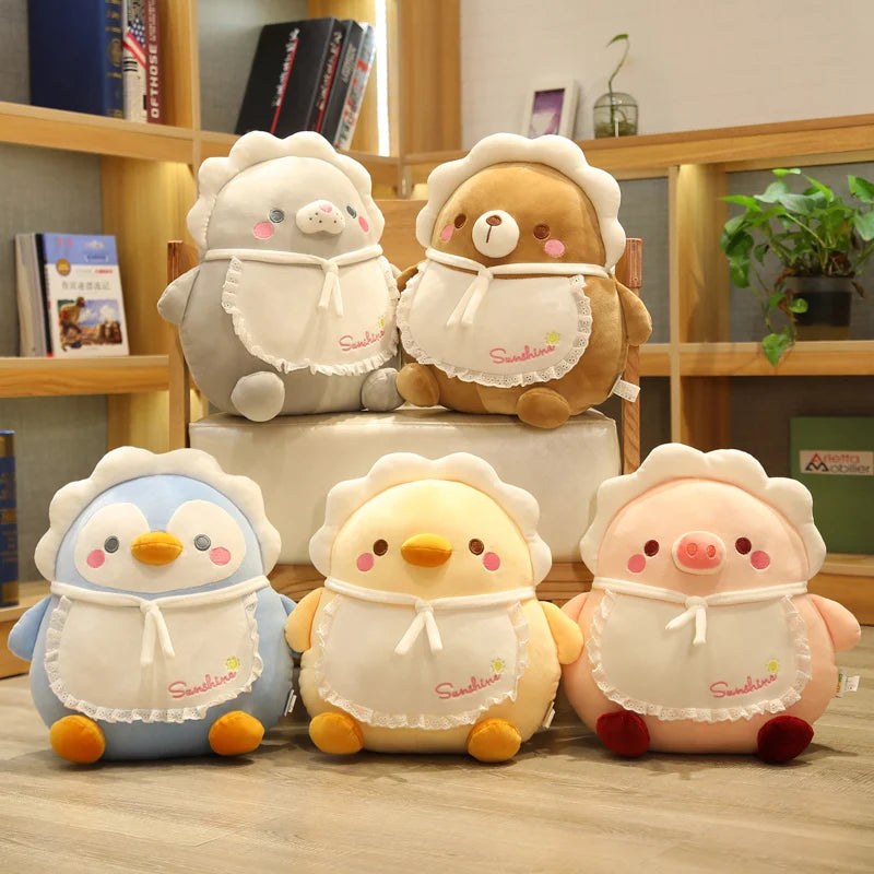 Stuffed Chick, Bear, Pig, Seal, Penguin Plush Toys