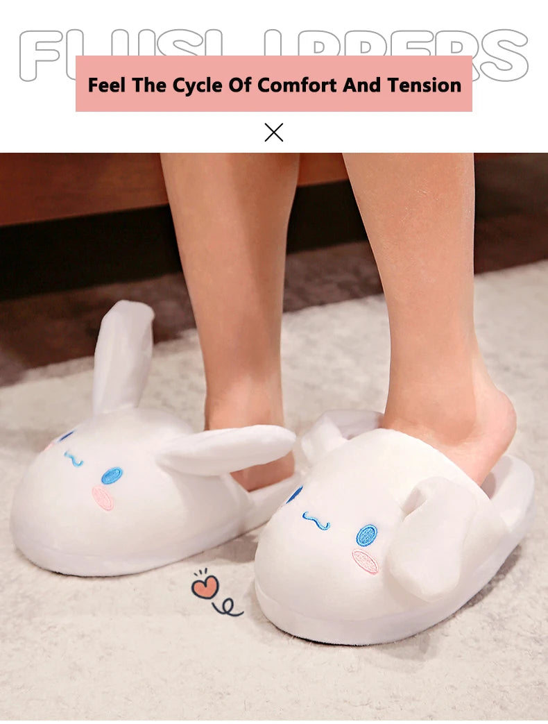 Sanrio Cinnamoroll Cartoon Kawaii Cotton Slippers