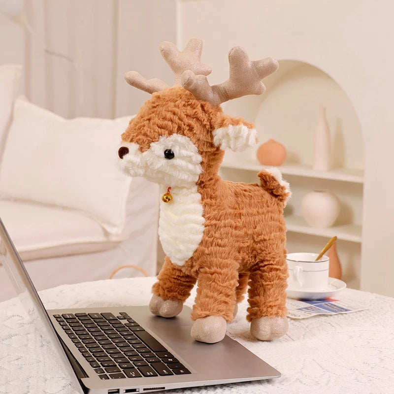 Adorable Xmas Tree Plushie  & Stuffed Reindeer Plushie