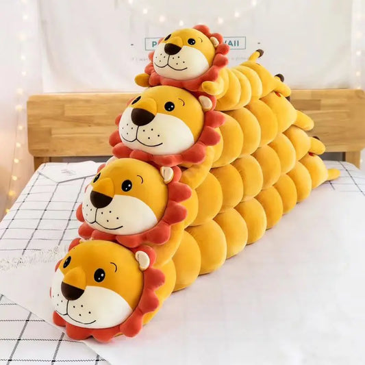 Funny Caterpillar Lion & Rabbit Plush Toy