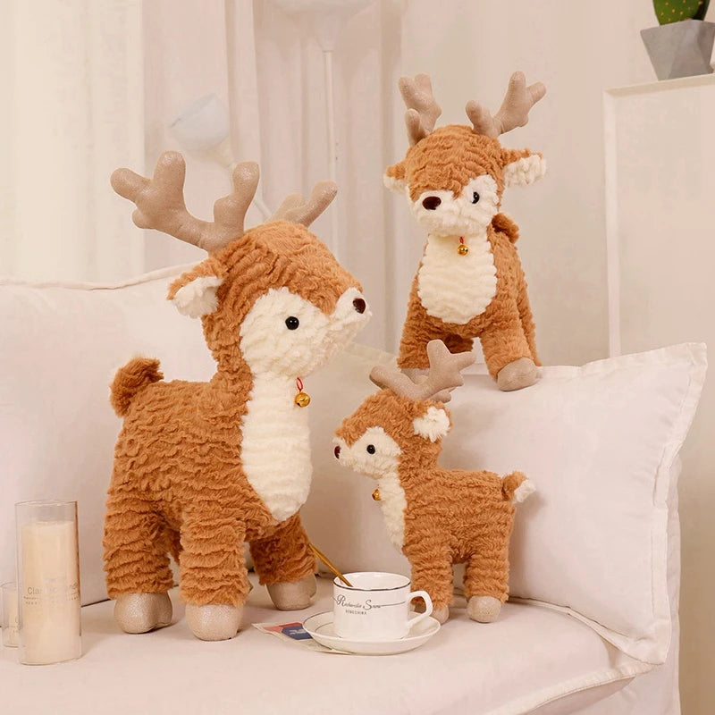 Adorable Xmas Tree Plushie  & Stuffed Reindeer Plushie