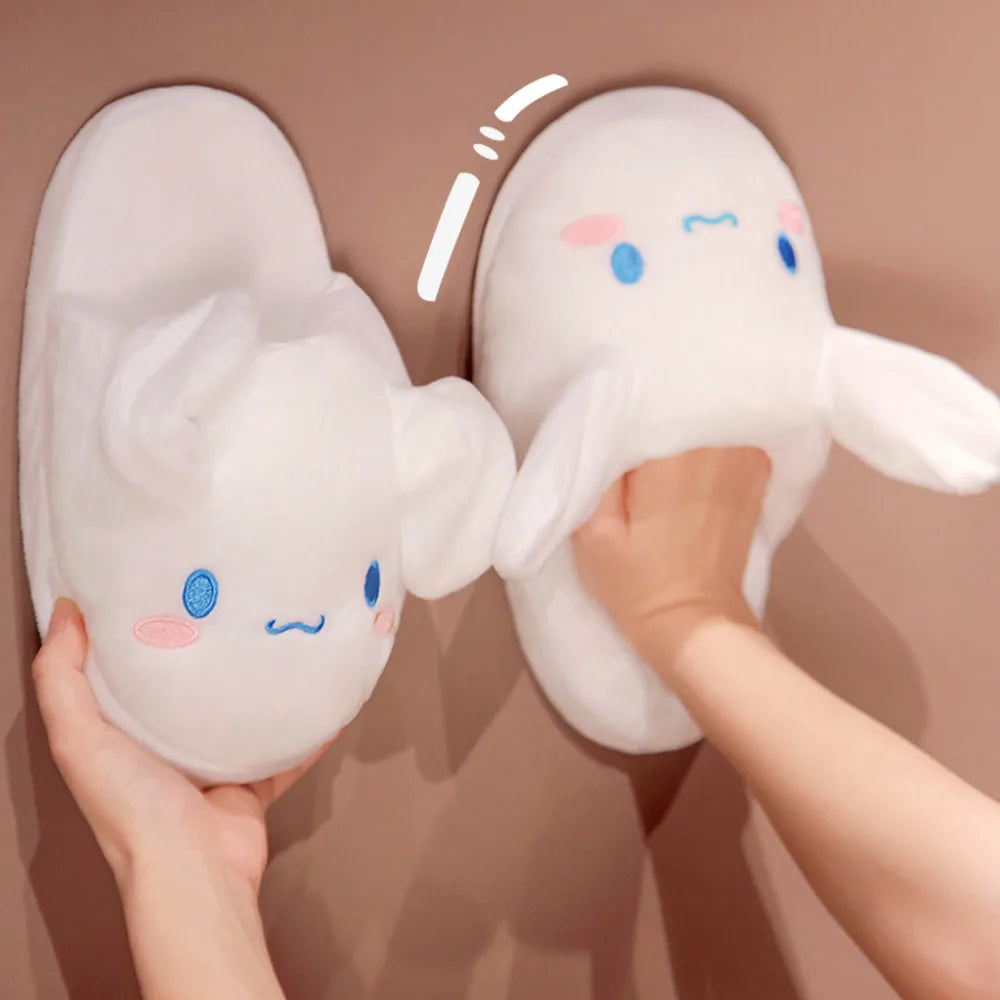 Sanrio Cinnamoroll Cartoon Kawaii Cotton Slippers